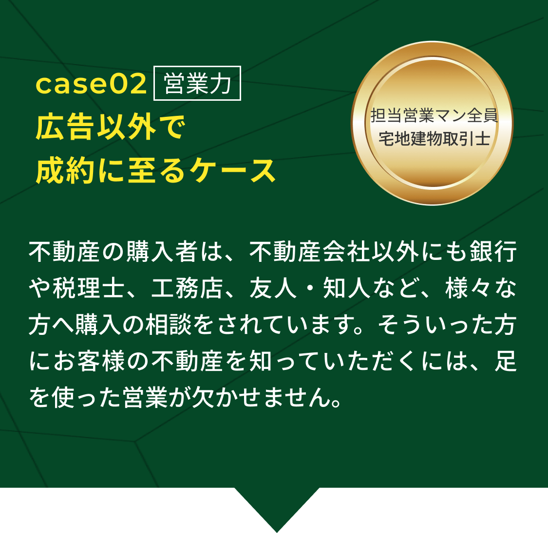 広告以外で成約に至るケース