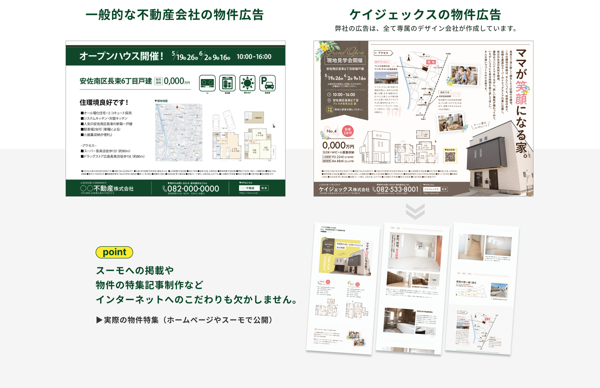 物件広告の比較とインターネットへのこだわり