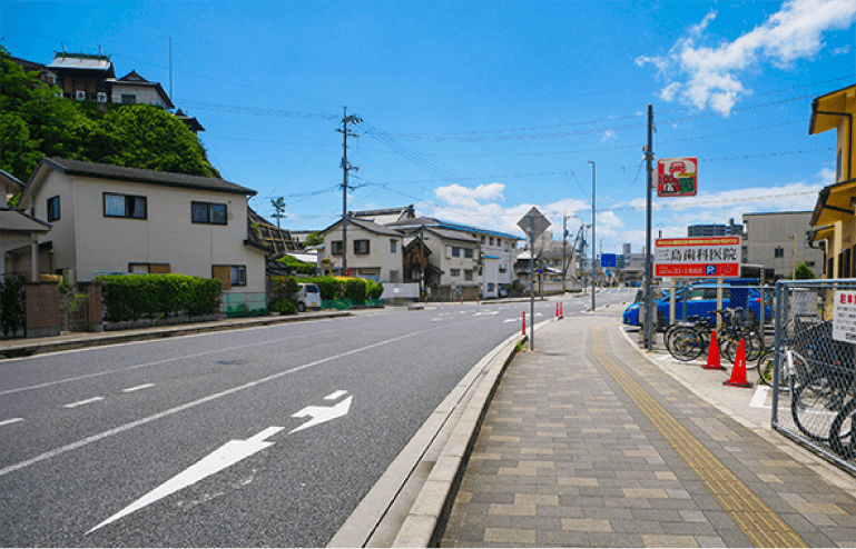 駅からの道のり