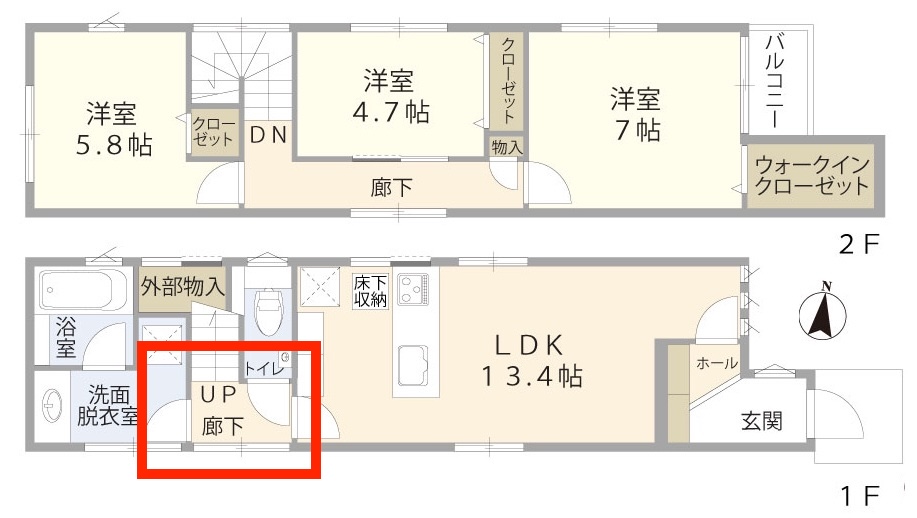 No1間取り