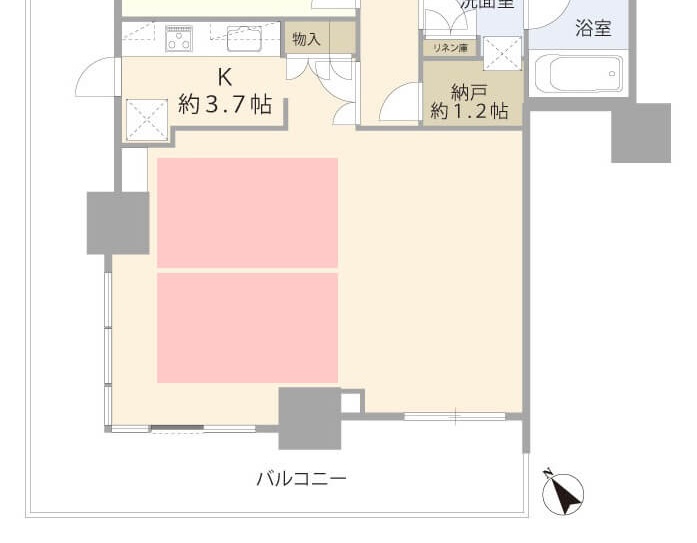 床暖房位置
